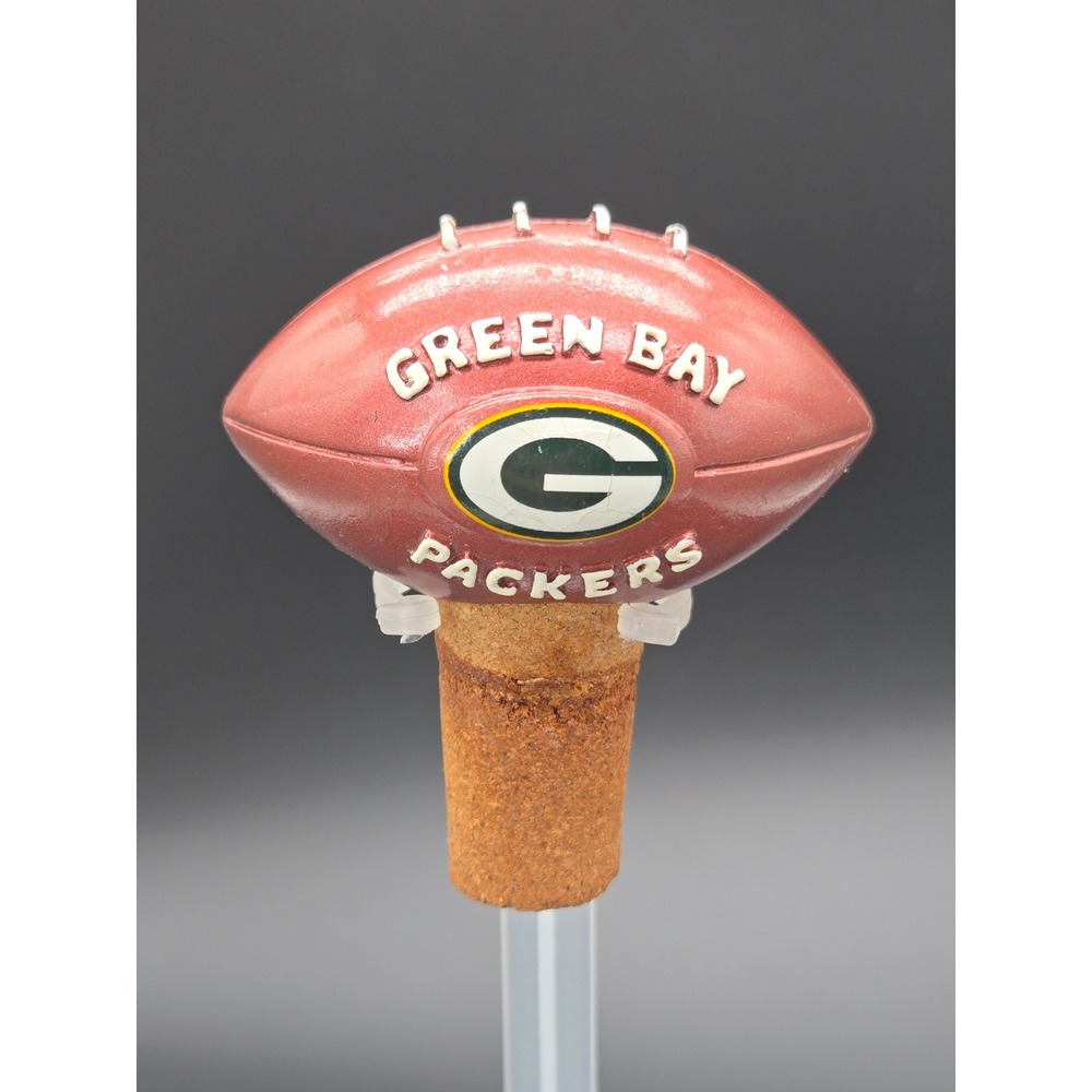 Green Bay Packers NFL Wilson Football Bottle Stopper Cork Barware Accessory